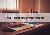 兰溪八大区块链公司[兰溪产业结构]