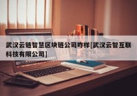 武汉云链智慧区块链公司咋样[武汉云智互联科技有限公司]